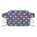 American Football Pattern Print Car Windshield Snow Cover