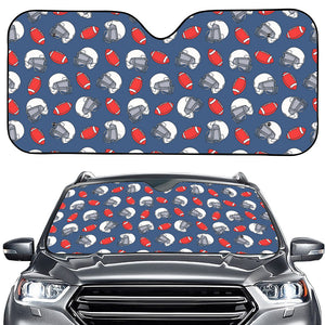 American Football Pattern Print Car Windshield Sun Shade