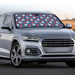 American Football Pattern Print Car Windshield Sun Shade