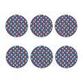 American Football Pattern Print Coaster Set