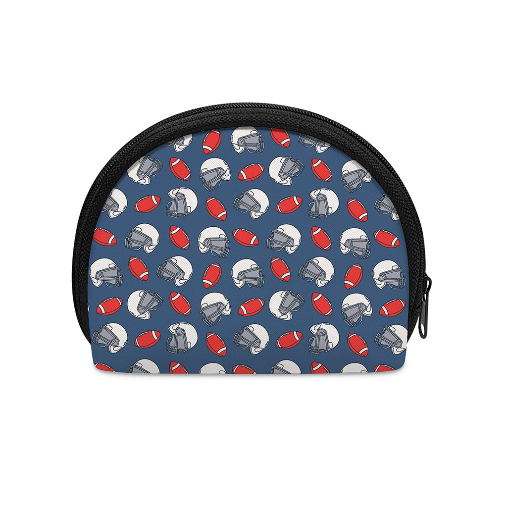 American Football Pattern Print Coin Purse