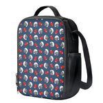 American Football Pattern Print Crossbody Lunch Bag