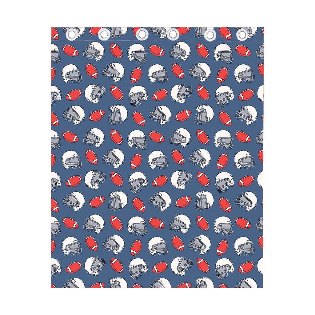 American Football Pattern Print Curtain
