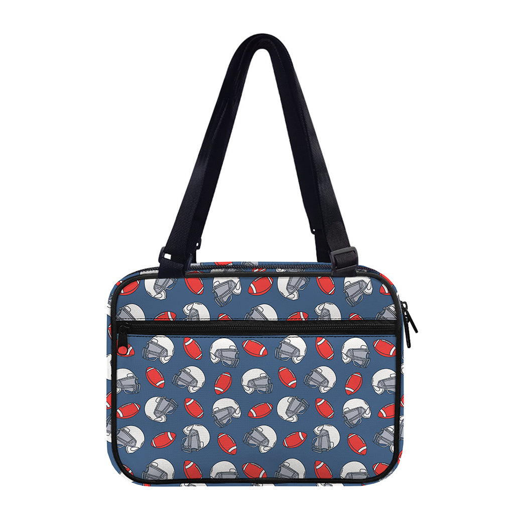 American Football Pattern Print Double Strap Bible Bag