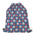 American Football Pattern Print Drawstring Bag
