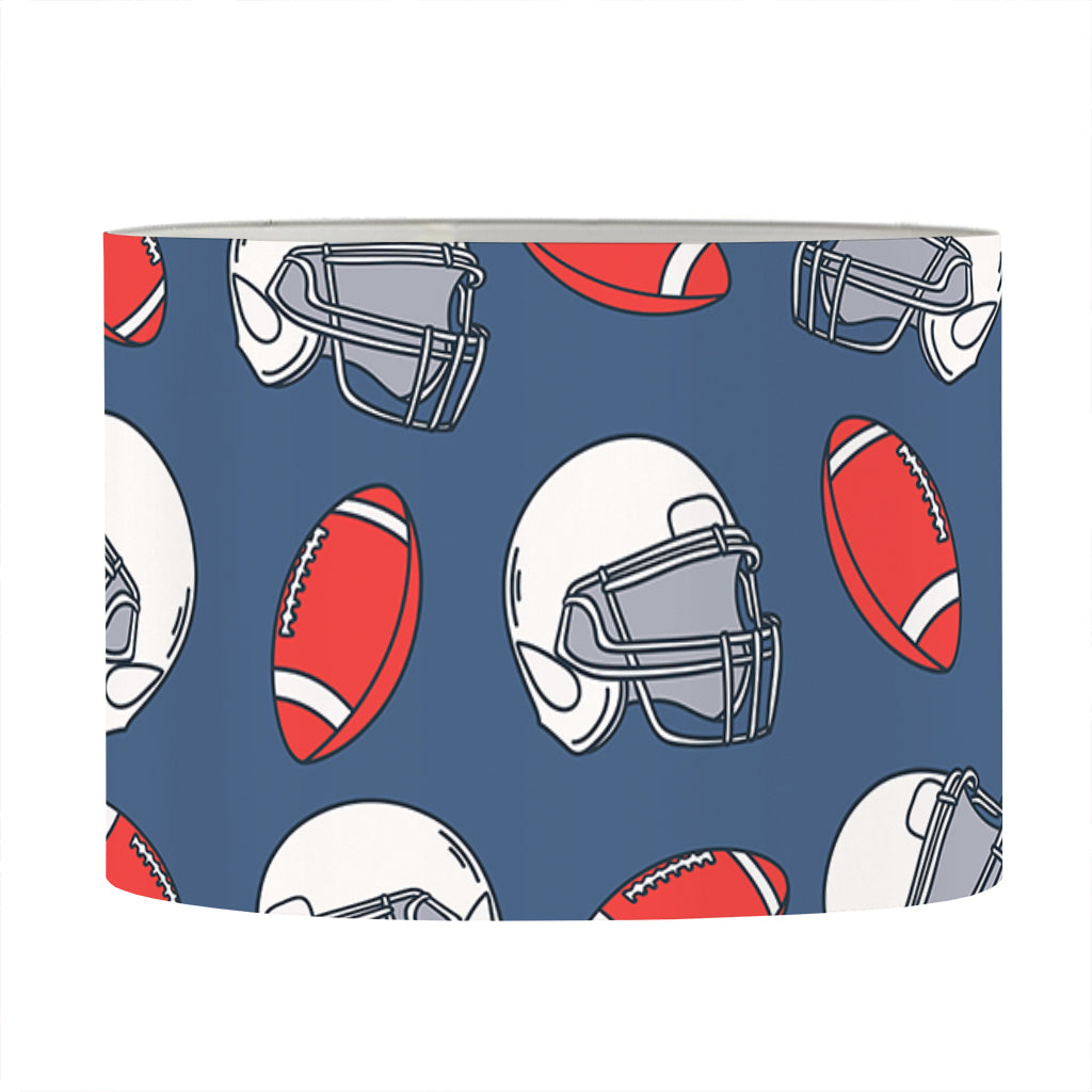 American Football Pattern Print Drum Lamp Shade