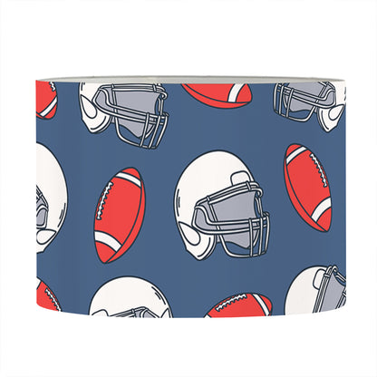 American Football Pattern Print Drum Lamp Shade