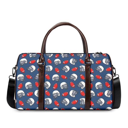 American Football Pattern Print Duffle Bag