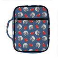 American Football Pattern Print Front Pocket Bible Bag