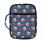 American Football Pattern Print Front Pocket Bible Bag