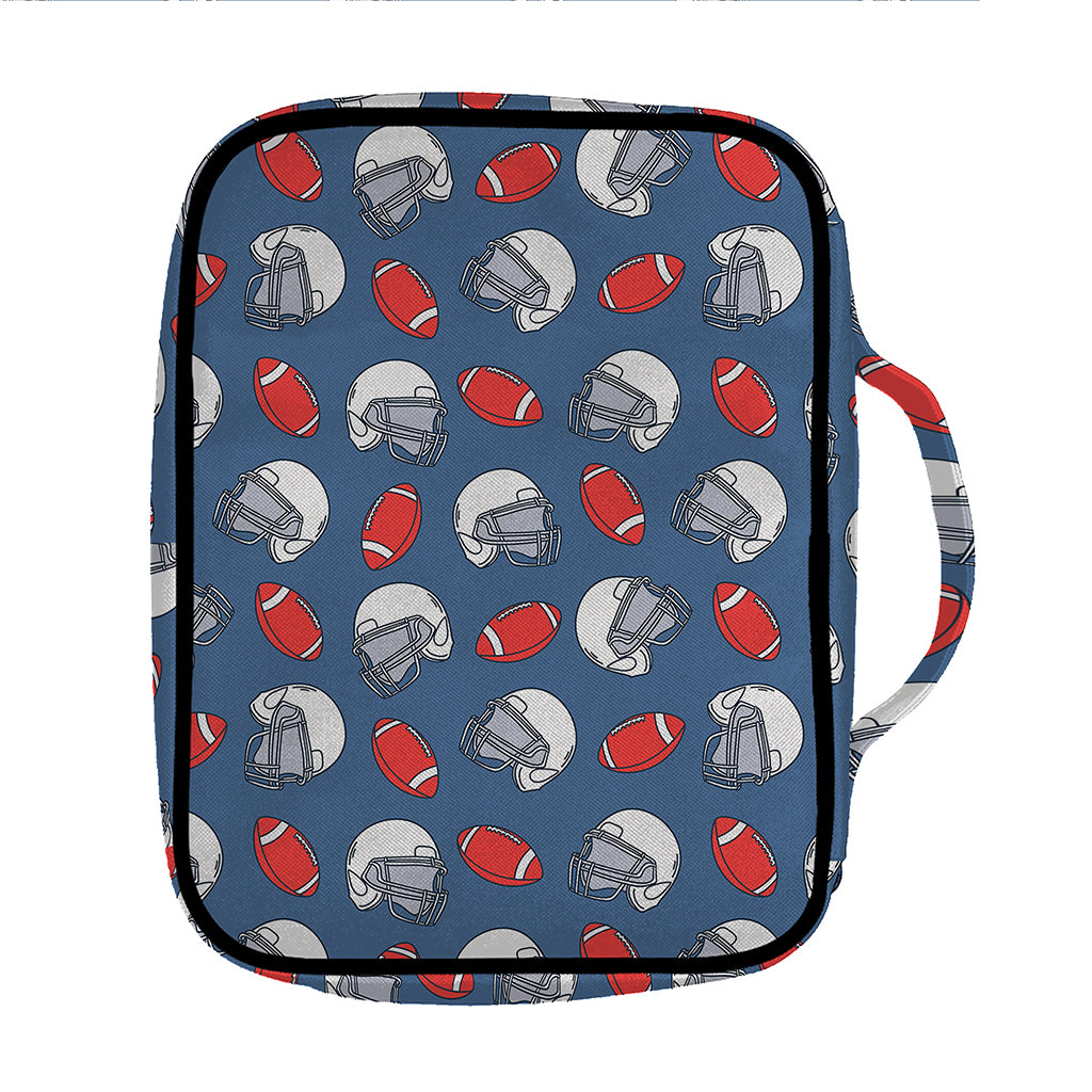 American Football Pattern Print Front Pocket Bible Bag