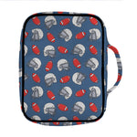 American Football Pattern Print Front Pocket Bible Bag