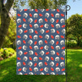 American Football Pattern Print Garden Flag