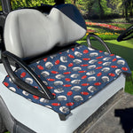 American Football Pattern Print Golf Cart Seat Cover