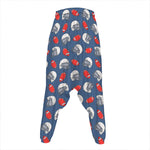 American Football Pattern Print Hammer Pants