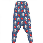 American Football Pattern Print Hammer Pants