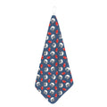 American Football Pattern Print Hand Towel