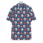 American Football Pattern Print Hawaiian Shirt