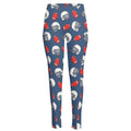 American Football Pattern Print High-Waisted Pocket Leggings
