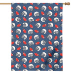 American Football Pattern Print House Flag