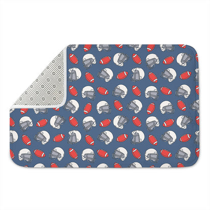 American Football Pattern Print Indoor Door Mat