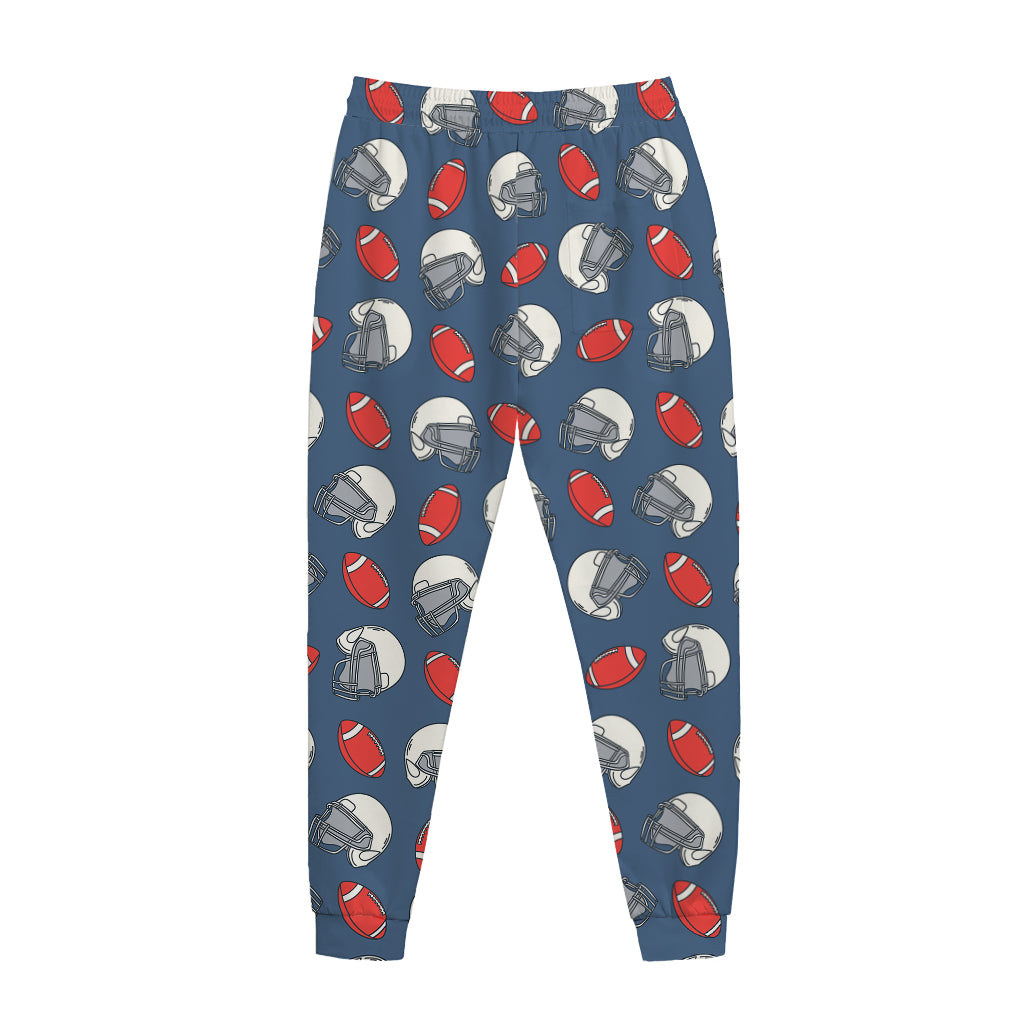 American Football Pattern Print Jogger Pants