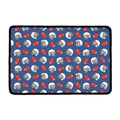 American Football Pattern Print Kitchen Mat