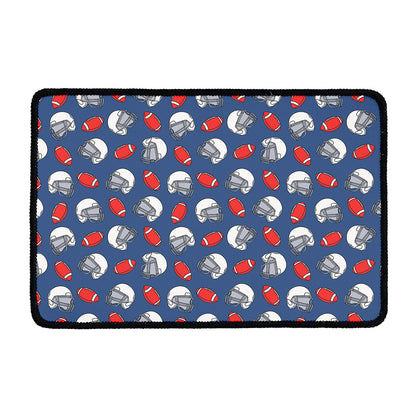 American Football Pattern Print Kitchen Mat