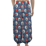American Football Pattern Print Lantern Pants