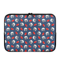 American Football Pattern Print Laptop Sleeve