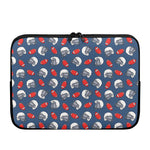 American Football Pattern Print Laptop Sleeve