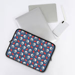 American Football Pattern Print Laptop Sleeve