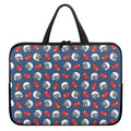American Football Pattern Print Laptop Sleeve With Handle