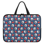 American Football Pattern Print Laptop Sleeve With Handle