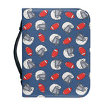 American Football Pattern Print Leather Bible Cover