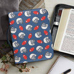 American Football Pattern Print Leather Bible Cover