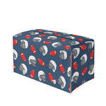 American Football Pattern Print Leather Tissue Box Cover
