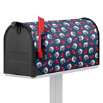 American Football Pattern Print Mailbox Cover