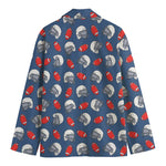 American Football Pattern Print Men's Blazer