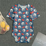 American Football Pattern Print Men's Bodysuit