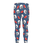 American Football Pattern Print Men's leggings