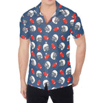 American Football Pattern Print Men's Shirt