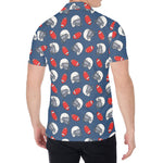 American Football Pattern Print Men's Shirt