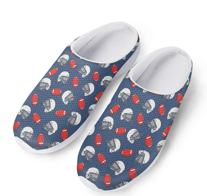 American Football Pattern Print Mesh Casual Shoes