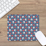 American Football Pattern Print Mouse Pad
