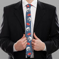 American Football Pattern Print Necktie