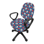 American Football Pattern Print Office Chair Cover