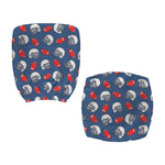 American Football Pattern Print Office Chair Cover