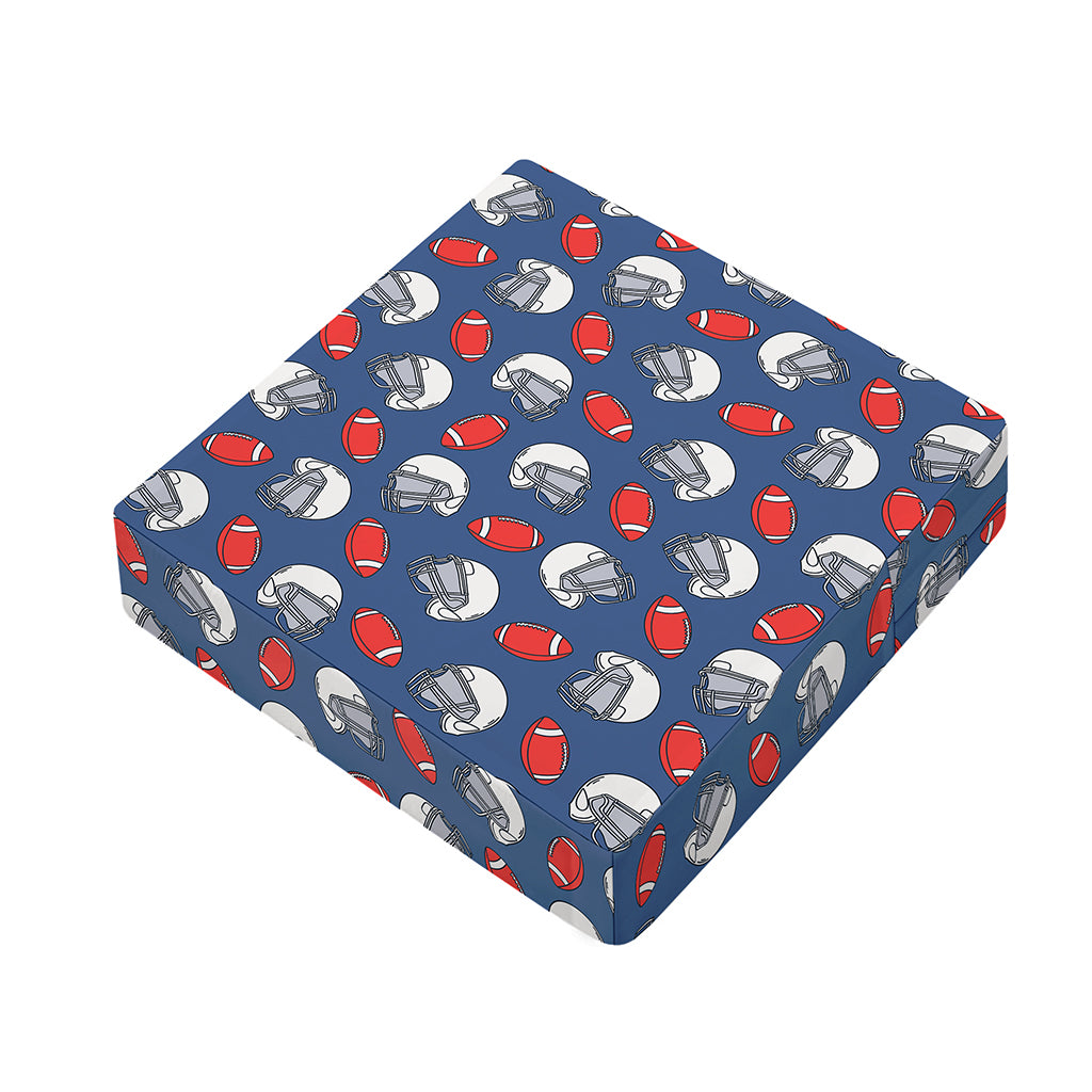 American Football Pattern Print Outdoor Seat Cushion Cover