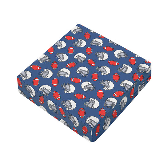 American Football Pattern Print Outdoor Seat Cushion Cover